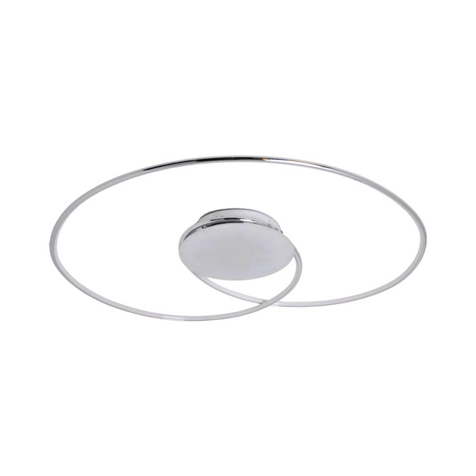 Lindby White, Chrome Led Ceiling Light Joline (Modern) In Silver Made Of Metal For E.g. Living Room & Dining From Ceiling Lamp,