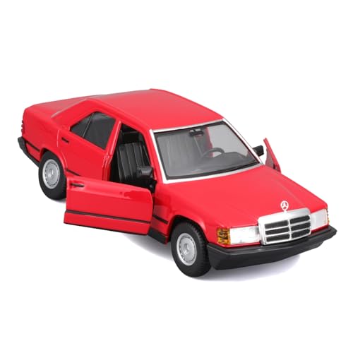 Mercedes-Benz 190 E 2.6 rojo 1:24 modelo diecast miniatura 2