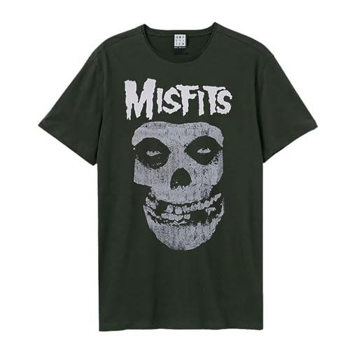 T-shirt Misfits Amplified en coton noir style rock vintage pour homme