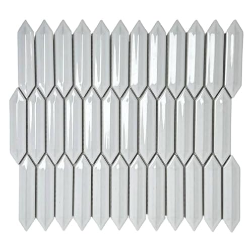 Tenedos Waterfall Picket 3D Porcelain Wall Tile for Kitchen Backsplash,