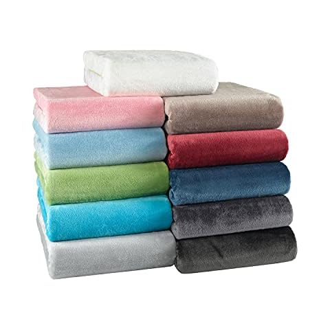 Cashmere Touch Spannbettlaken ähnlich Nicky, Teddy, Corals Fleece Kinder Spannbetttuch 70x140 cm Grau Cover