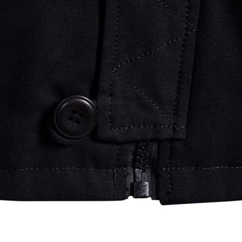 Veste à capuche décontractée en coton pour hommes manteau chaud