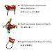 Azarxis Professional Rappel Gear Downhill Equipment, ATC Guide Belay Device Rock Climbing Descender for Outdoor Recreation, Strong Safe Durable (Orange)