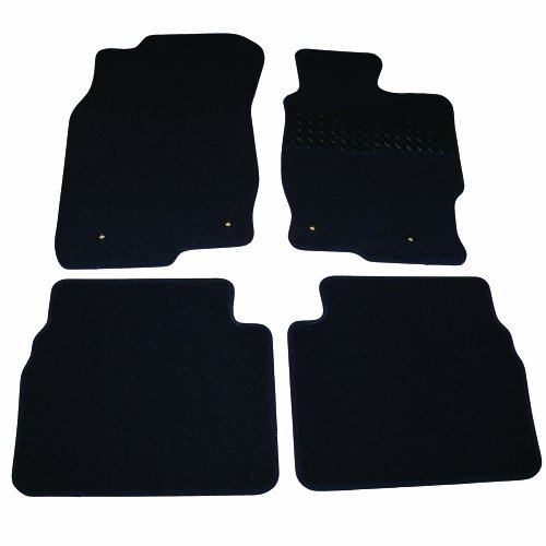 Sakura Carpet with Rubber Heelpad Mat Set for Mazda 6 08-ON - Black