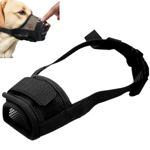 Maulkorb für Hunde, Maulkorb für kleine Hunde, Beißschutz, weich, verhindert Beißen, verhindert Kauen und Bellen, Trinken möglich, verstellbare Schlaufe, Hundetraining