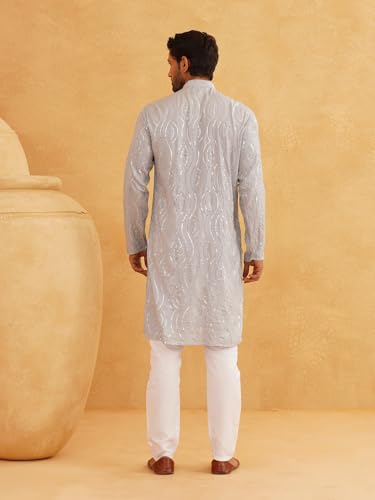 Sojanya (Since 1958 Men'S Pure Cotton Designer Only Long Kurta3