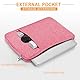 Enloffi Laptoptasche 14 Zoll Laptophülle Stoßfeste Wasserdicht Hülle Tasche mit Griff Laptop Tasche Kompatibel mit MacBook Pro HP Dell Lenovo Asus Schutzabdeckung mit Zubehörtasche, Rosa