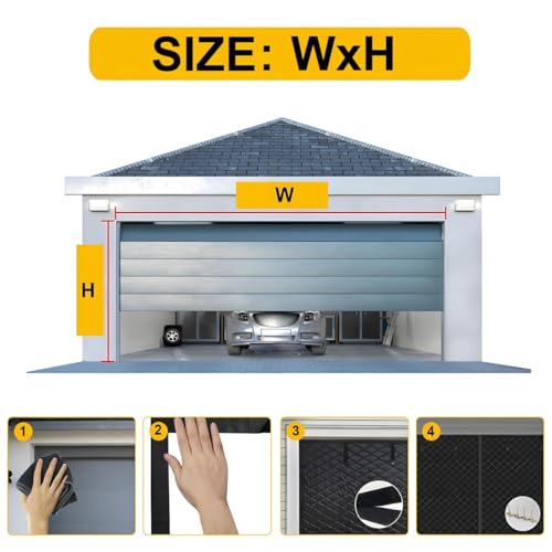 Couverture Kit Isolation Porte de Garage Imperméable Coupe-vent