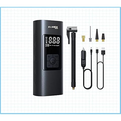 Cordless Digital Car Tyre Inflator USB Rechargeable Tire Air Compressor Pump Cover