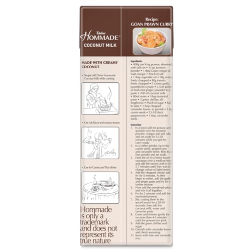 Image of Dabur Hommade Coconut Milk- Goodness of 2 Creamy Coconuts-200 ml
