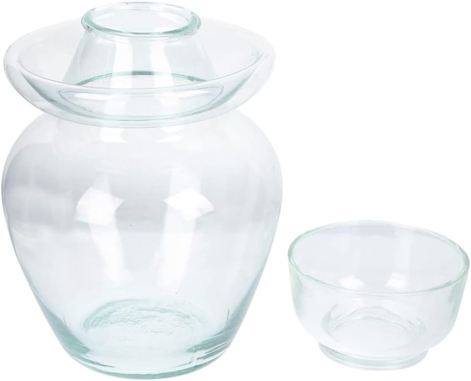 Operitacx Fermentation Jar Crock Glass Pickle Jar Chinese