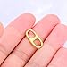 10K Gold Clasp Double Lobster Clasp Necklace Extender Clasp Bracelet Extension Connector for DIY Necklace Bracelet Jewelry Making(Style 1)