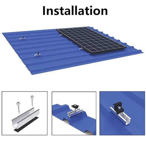 Suportes de montagem de painel solar com porcas e parafusos, suporte para trailer, barco, teto, pare
