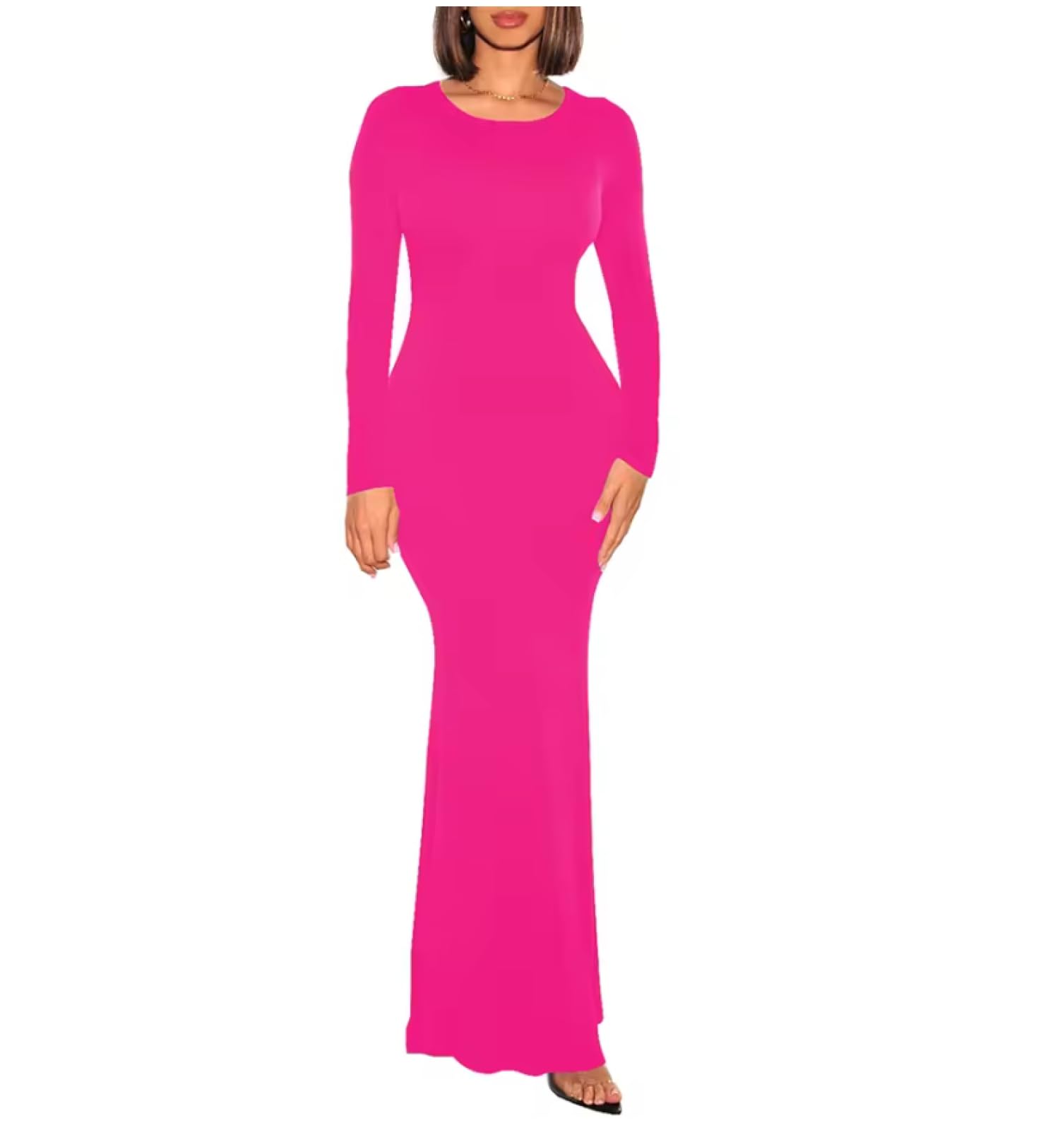 Plus Size Abito Lungo per Delle Donne Partito Nightclub Slim Fit Abiti Da Donna Manica Lunga Vestidos Personalizzabile