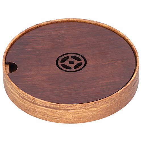 ciciglow Tapis de théière, Accessoires de thé, Plateau à thé en Bambou de Fabrication exquise, Plateau de Service, Haute qualité pour canapé de Bureau Durable Cover