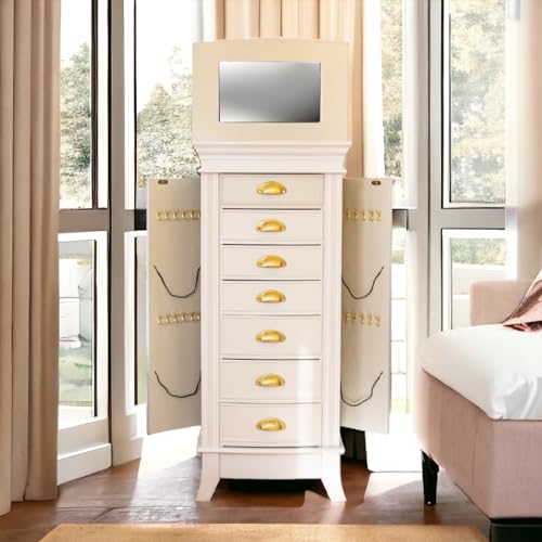 Hives And Honey 9006-561 Alexa Jewelry Armoire, White thumb #3