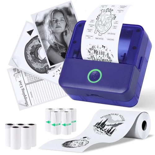 Mini imprimante photo portable iOS Android et son lot de papier imprimante Bluetooth