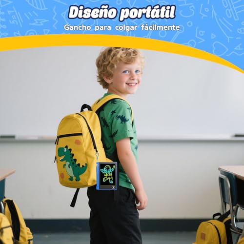 12 Piezas Tableta de Escritura LCD 4.5 Pulgadas, Electight Tablet Escritura Pantalla Colorido, Tableta Escritura Niños con Borrable y Bloqueo Función, Cumpleaños para Niñas y Niños de 3-12 Años - imagen 6