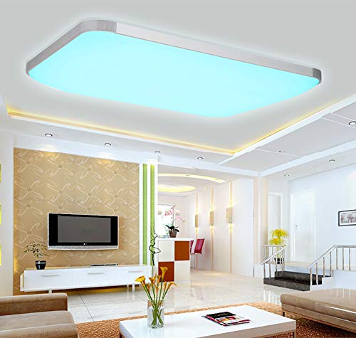 LED RGB Deckenlampe"Woward" Lichtfarbe - helligkeit einstellbar 108w RGB Funktion Fernbedienung dabei A++ (Rechteckig) Cover