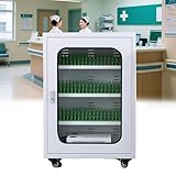 FahQuintuple USB Portable Charging Station Rechargeable Mobile Phone Storage Locker with Universal Wheels 30/40/50/60 Cell Phone Charging Station Secure Locking Storage Perfect for Schools,Churches