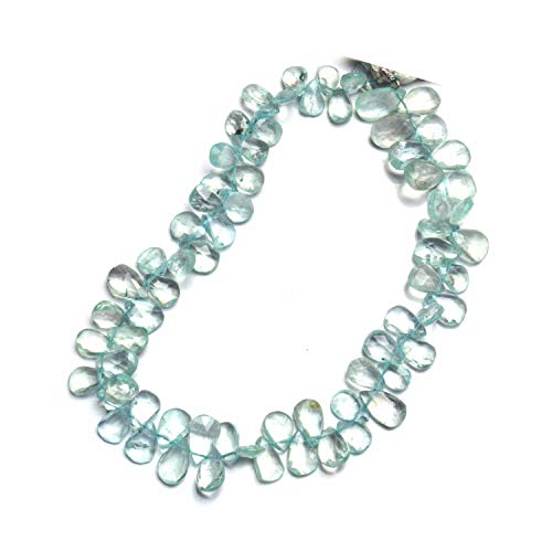 Perles Aquamarine taillées pour éliminer les reflets ternes de vos colliers DIY