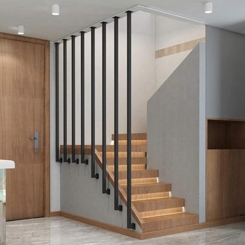 Rampe d'escalier design architectural avec poteaux de balustrade haut de gamme
