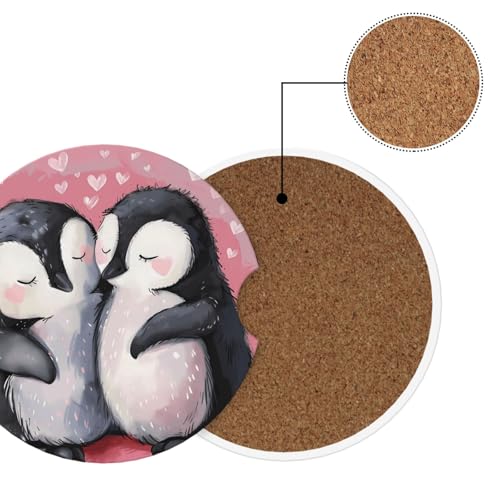 2 Pack Posavasos para Auto de Cerámica y Corcho miniatura 6