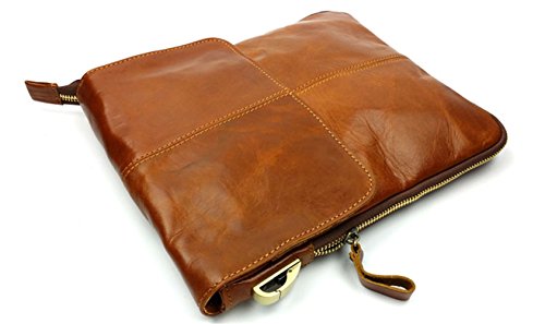 BAIGIO Borsello in Vera Pelle Borsa Messenger