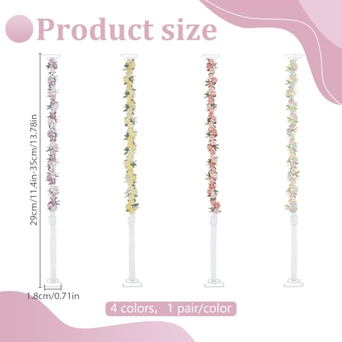 Image of FREEBLOSS 4 Pairs Decorative Floral Bra Straps Removable Invisible Bra Strap Replacement Adjustable Floral Decorative Straps