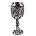 VOANZO Calice da vino in metallo gotico cavaliere vichingo medievale cavaliere reale calice re vino tazza gotico per decorazioni a tema feste nozze prop