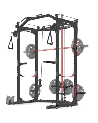 GarveeLife Power Cage, Power Racks for Home Gym, Black