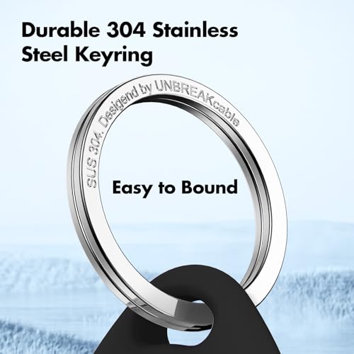 image for UNBREAKcable Holder for Apple AirTag 4 Pack [Hold Air Tag Securely] [E