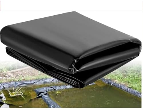 Durable 0.4mm Flexible Pond Liner - Tear-Resistant Black Waterproof Lining for Fish Ponds, Water Features, Streams, Fountains & Aquatic Gardens - Easy to Install, Long-Lasting Quality