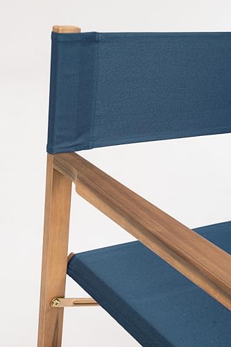 Bizzotto Sedia Da Regista Pieghevole In Legno Colorata, Poltrona Per Esterno Giardino Noemi (Blu) - 5