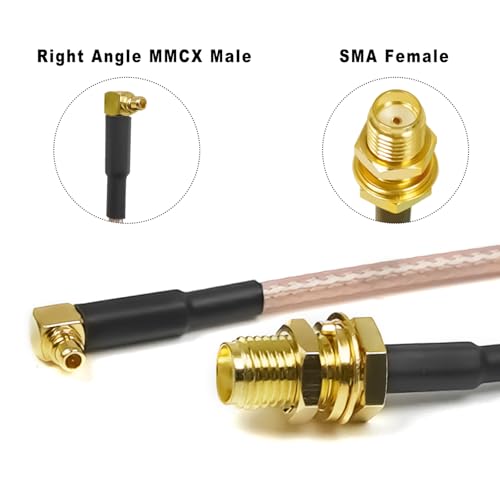 Câble pigtail MMCX SMA à angle droit pour réparer les pertes de signal - 2
