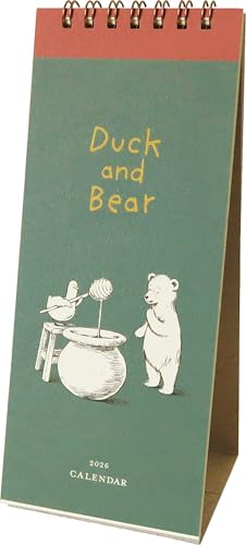 エルコミューン マトカ 2026年カレンダー 卓上 アヒルとクマ CAL-162