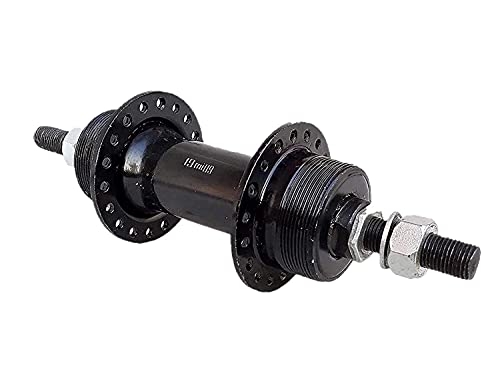 Image of Bicycle Disc Brake Rear Hub, Black, Both SIde Threaded Axle