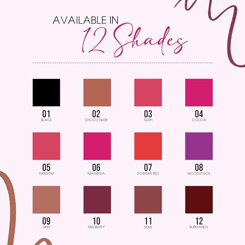 Image of Colors Queen Definer Lip Liner Set of 12 | One Swipe Smooth Application, Long Lasting Lip Liner Combo Set | Bold & Creamy Lip Pencil (Multicolor, 1.6g x 12)