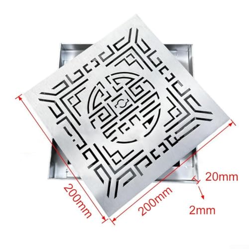 Grille de vidange anti-encrassement en inox pour l'eau de pluie