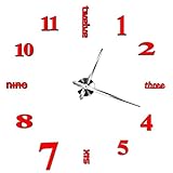 Disfrute de la diversión del bricolaje: diseñe la posición y el tamaño del reloj de pared de bricolaje como desee mientras disfruta de la diversión del bricolaje con su familia y amigos. Definitivamente le gustará su propio diseño.