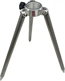 Mini tripé para prisma polo, instrumento de topografia de alumínio, material de aço inoxidável, suporte de 25 mm de diâmetro 23 cm de comprimento