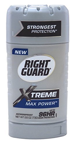 Right Guard Xtreme 2.6 Ounce Max Power Solid (76ml) (6 Pack)
