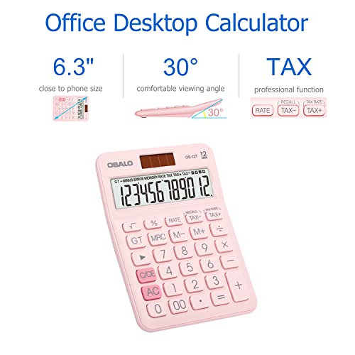 pendancyColor12T Pocket Small Size Desk Calculator OS-12T の商品画像 3