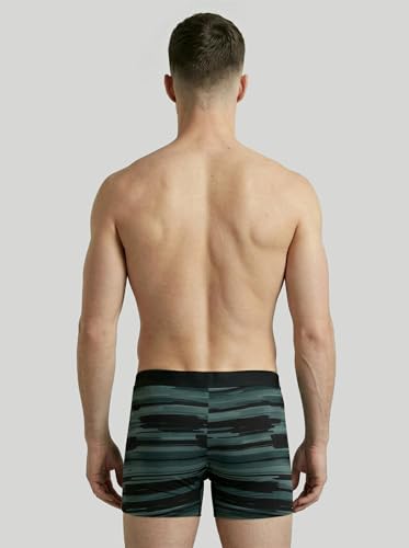 Image of TECHNOSPORT Men's Colorblock Trunks Underwear with ElastoLITE 4 Way Stretch Lightweight Breathable Moisture Wicking Soft Anti Odour Anti Microbial Comfort Fit Boxer Briefs Innerwear for Men