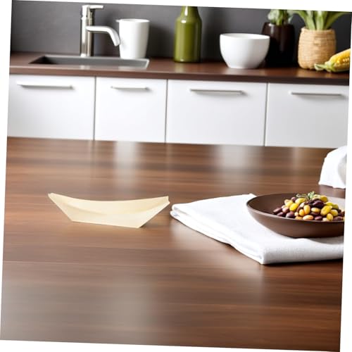 Platos desechables de madera para sushi Uonlytech 100 piezas miniatura 6