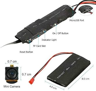 Wireless Hidden WiFi 1080 P Pinhole Button Hidden SPY Camera Audio Video Recording Camera