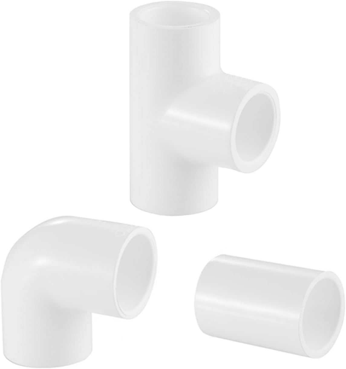 LESSO 30PCS 1/2 inch PVC Fittings Set,PVC Connectors,UV