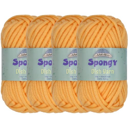 JubileeYarn Spongy Dish Yarn - Cantaloupe - 4 Skeins