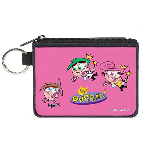 Buckle-Down Nickelodeon Wallet, Coin Purse, The Fairly Oddparents Timmy with Cosmo and Wanda Group Pose, Canvas