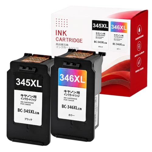Amazon.co.jp: キヤノン用 BC-345XL 互換 BC-346XL 互換 ブラック+3色